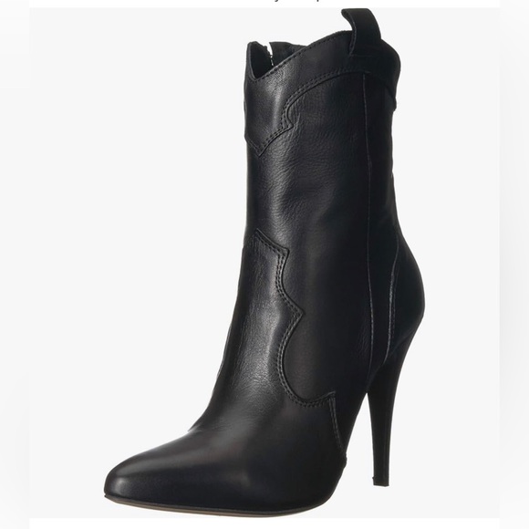 Charles David Shoes - Charles David Kimberly Western Leather Calf Boots New